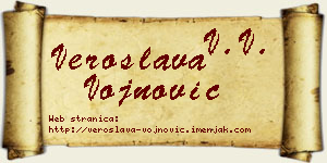Veroslava Vojnović vizit kartica